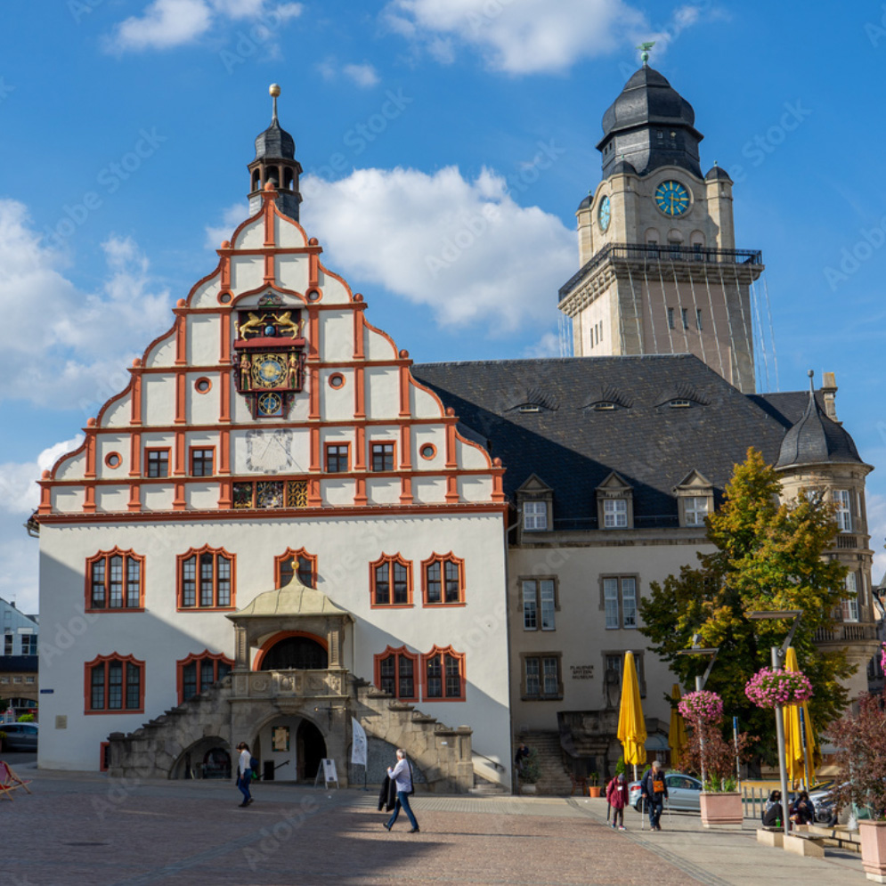 Foto Gebeude Rathaus im Plauen, Vogtland
